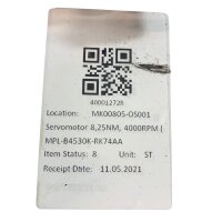 Allen-Bradley MPL-B4530K-RK74AA Servomotor mit Getriebe PD155-AC010-1AA1 4000 rpm