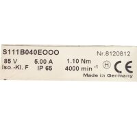 Hersteller unbekannt S111B040E000 Servomotor 4000 rpm