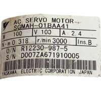 Yaskawa SGMAH-01BAA41 Servomotor 100 W 3000 rpm