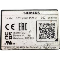 Siemens 1FK2106-6AF01-1SA0 Servomotor 3000 rpm