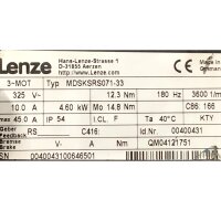 Lenze MDSKSRS071-33 Servomotor 00400431 mit Getriebe...