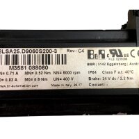 B&R 8LSA25.D9060S200-3 Servomotor 400 V 6000 rpm