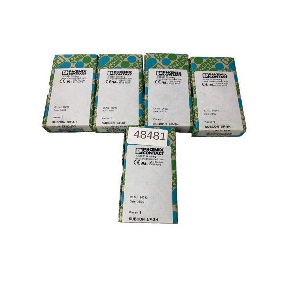 SET Inhalt 5 Stück!!! Phoenix Contact 27 61 49 9 D-Sub-Steckverbinder 96233