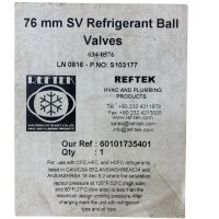 REFTEK 634-0576 Kältemittel-Kugelhahn