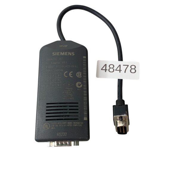 Siemens 6ES7 972-0CA23-0XA0 SIMATIC S7 PC Adapter V5.1 Version V5.1.2