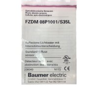 Baumer FZDM 08P1001/S35L Reflexions-Lichttaster mit Intensitätsunterscheidung