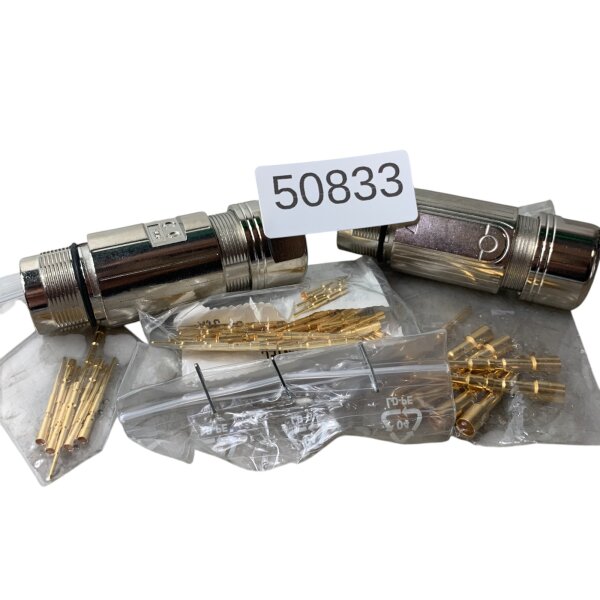 SET Inhalt 2 Stück!!! Intercontec BKUA199MR24580200000 Rundsteckverbinder 923 Kupplung