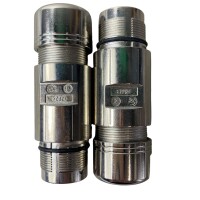 SET Inhalt 2 Stück!!! Intercontec BKUA199MR24580200000 Rundsteckverbinder 923 Kupplung