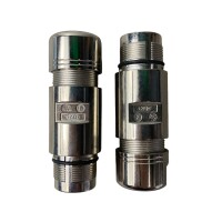 SET Inhalt 2 Stück!!! Intercontec BKUA199MR24580200000 Rundsteckverbinder 923 Kupplung