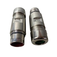 SET Inhalt 2 Stück!!! Intercontec BKUA199MR24580200000 Rundsteckverbinder 923 Kupplung