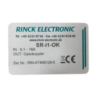 Rinck Electronic SR-I1-OK Stromüberwachungsrelais