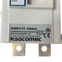 Socomec SIRCO 250A Lasttrennschalter