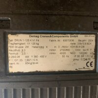 Demag DKUN 1-125 K V1 F4 Elektrokettenzug mit Fahrwerk