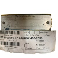 Demag KBA 71 A 4 Getriebemotor-Aggregat KBF 90 A 12/2