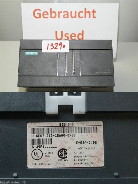 Siemens 6ES7 212-1BA00-0XB0 CPU 212  6ES7212-1BA00-0XB0