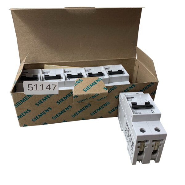 SET Inhalt 6 Stück!!! Siemens 5SX22 Leistungsschutzschalter C10