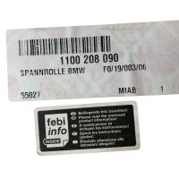 Febi Bilstein 10781 Spannrolle für BMW 1100 208 090...