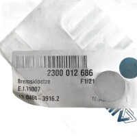 Jurid WVA 21295 Bremsbeläge (Komplettsatz) für Citroen XM inkl. Verschleißsensoren 571369J