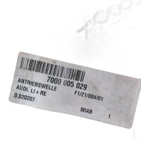 GKN Driveline 7000 005 029 Antriebswelle für Volkswagen, Audi, Seat, Skoda 21012