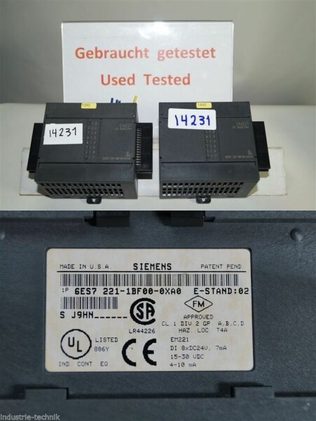 SIEMENS simatic 6ES7 221-1BF00-0XA0   6ES7221-1BF00-0XA0