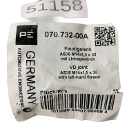 SET Inhalt 10 Stück!!! PE Germany AS36 M14x1,5 x36...