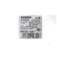 Siemens 3RT1054-1...6 Leistungsschütz mit Hilfskontakte 3RH1921-1KA11