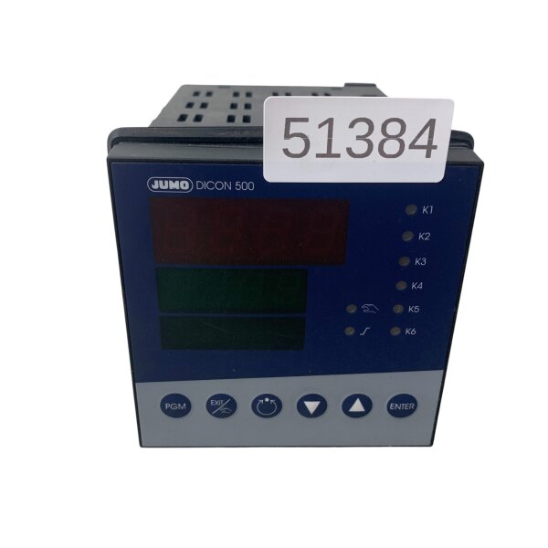 Jumo DICON 500 Programmierbarer Zweipunkt/PID-Regler 703570/081-1100-411100-23-0000,061