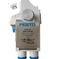 Festo DFSP-Q-40-30-DR-PA Schwenkantrieb 575169 + FVOF-LE-BAH-G18-Q6 Drosselrückschlagventil 8001459 + Anschlüsse