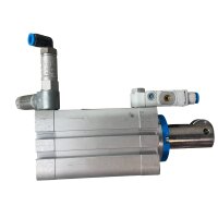 Festo DFSP-Q-40-30-DR-PA Schwenkantrieb 575169 + FVOF-LE-BAH-G18-Q6 Drosselrückschlagventil 8001459 + Anschlüsse