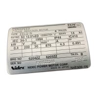 Nidec EELQ-51 Induktionsmotor