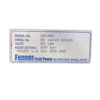 Fenner UD1981 Hydraulikaggregat 1793/AC