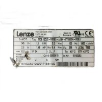Lenze MCS12D20-RS0B0-A19N-ST5B00N-R0BU Servo Motor 15153253