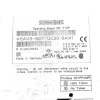 Siemens 6AV3 607-1JC20-0AX1 Operator Panel