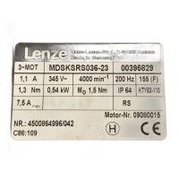 Lenze MDSKSRS036-23 Servomotor 00395829