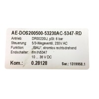 Air Torque AE-DOS200500-532230AC-5347-RD pneumatischer Schwenkantrieb DR00220U