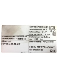 Air Torque AE-DOS200500-532230AC-5347-RD pneumatischer Schwenkantrieb DR00220U