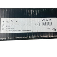 NK 20 39 15 Bremsscheibensatz HA für Renault 7700 800 003 2122 602 187