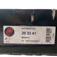 NK 20 33 41 Bremsscheibensatz für Mercedes 2104211212 2104211512