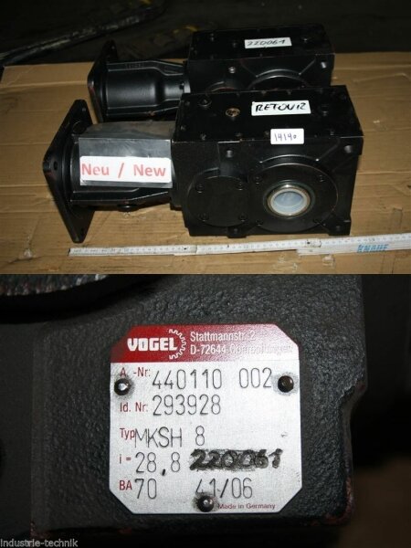 VOGEL MKSH 8  Getriebemotor Kegelstirnradgetriebe Kegelgetriebe i=28,8