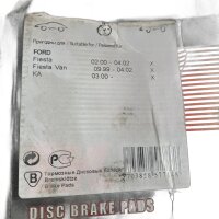SET Inhalt 4 Sück!!! NK 222556 Bremsbeläge für Scheibenbremsen für Ford und Mazda