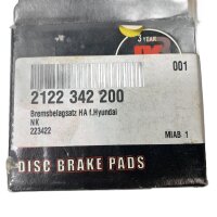 NK 223422 Scheibenbremsbeläge für die Hinterachse für Hyundai 2122 342 200