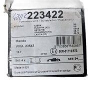 NK 223422 Scheibenbremsbeläge für die Hinterachse für Hyundai 2122 342 200