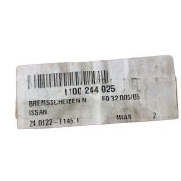 Brembo 09.5449.14 Bremsscheiben Vorderachse für Nissan und Infiniti 24.0122-0146.1 40206-71E05