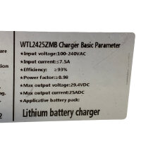 WTL WTL2425ZMB industrielles Ladegerät für Lithium-Batterien ZJNL24252105150002