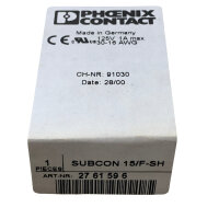 SET Inhalt 5 Stück!!! Phoenix Contact SUBCON 15/F-SH D-SUB-Steckverbinder 2761596 91030