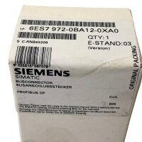 SET Inhalt 3 Stück!!! Siemens 6ES7 972-0BA12-0XA0 Busconnector 6ES7972-0BA12-0XA0