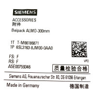 Siemens 6SL3163-8JM00-0AA0 Beipack ALMO-300mm