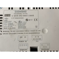 Siemens TP177A Touchpanel 6AV6 642-0AA11-0AX0
