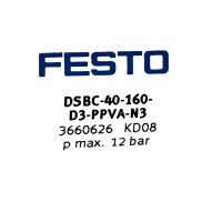 Festo DSBC-40-160-D3-PPVA-N3 Normzylinder 3660626 Zylinder