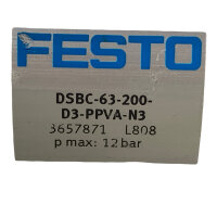 Festo DSBC-63-200-D3-PPVA-N3 Normzylinder 3657871 Zylinder
